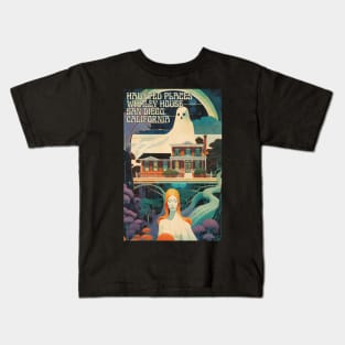Haunted Places Whaley House San Diego Kids T-Shirt
